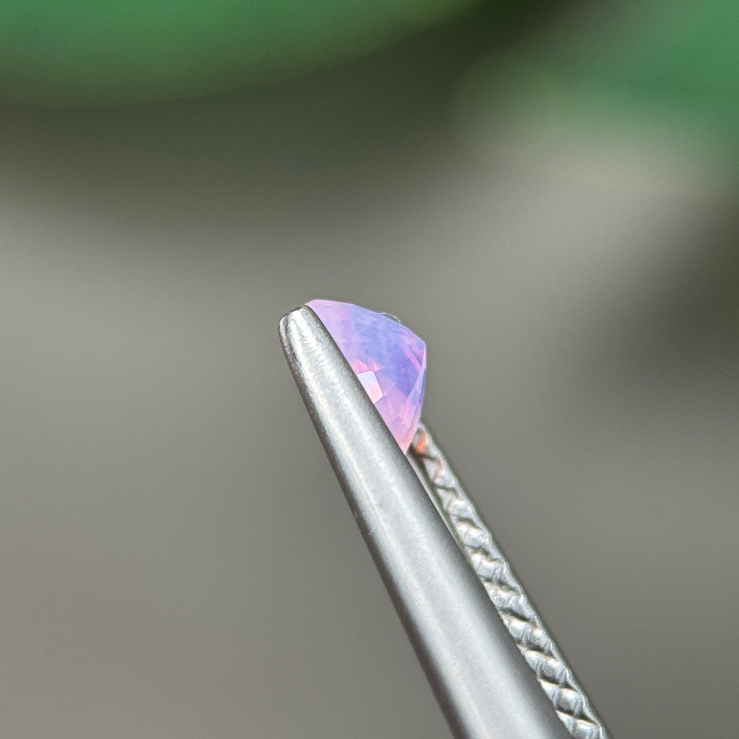 0.55 ct Natural Pink Milky Sapphire Vietnam. Cushion Shape. No Treatment.