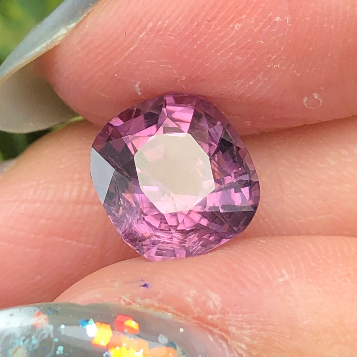 3,25ct Natural Purple Spinel Vietnam. Cushion Shape. No Treatment Spinel Luc Yen.