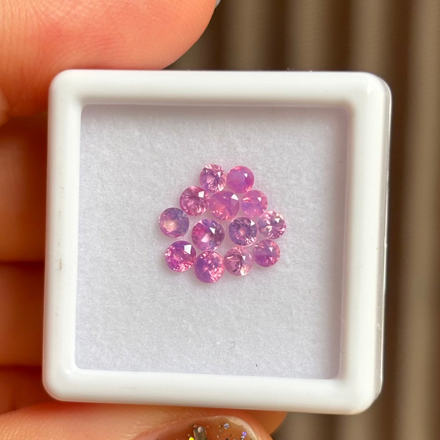 1.17/13Pcs Natural Pink Milky Sapphire Vietnam.