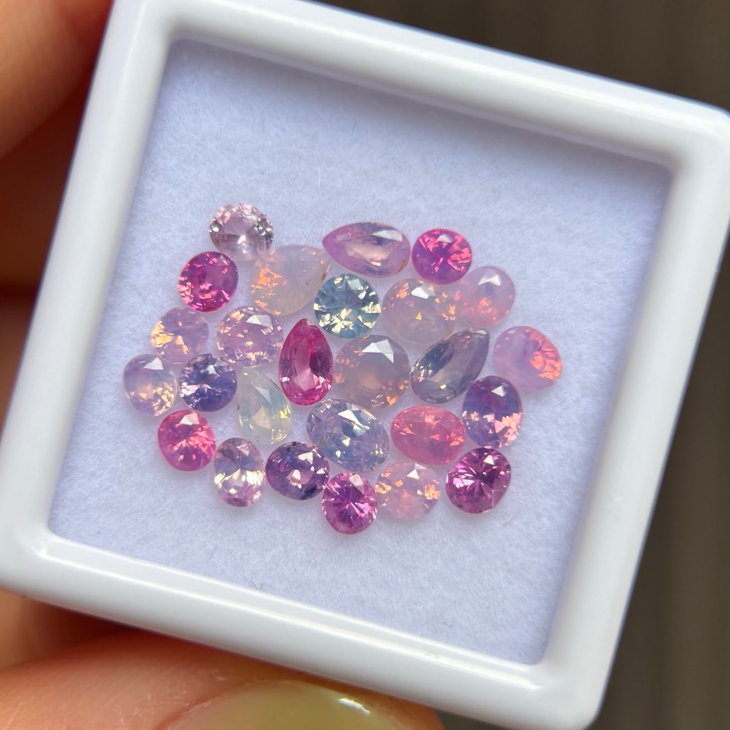 3.42 ct/ 26Pcs Natural Milky Sapphire Viet Nam. A Quality. No treatment.