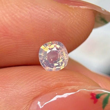 0.48ct Natural Milky Pinkish White Sapphire Vietnam