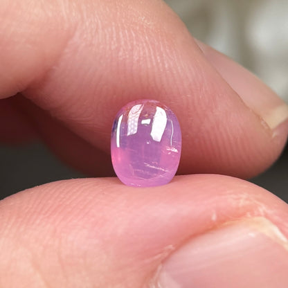 1.32ct Natural Pink Milky Cacbochon Sapphire Viet Nam. No Treatment Sapphire Luc Yen.