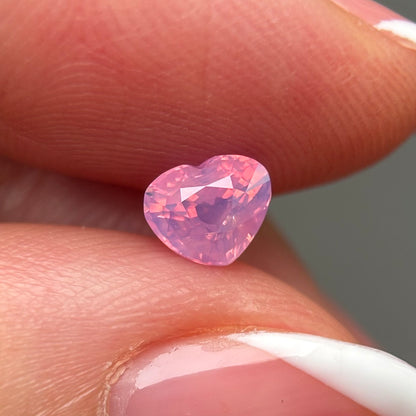 0.75ct Natural Milky Padparadscha Sapphire Vietnam
