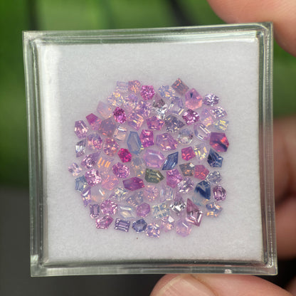 8,0ct/75Pcs Natural Milky Sapphire Vietnam. Freeform. No Treatment Milky Sapphire Luc Yen.