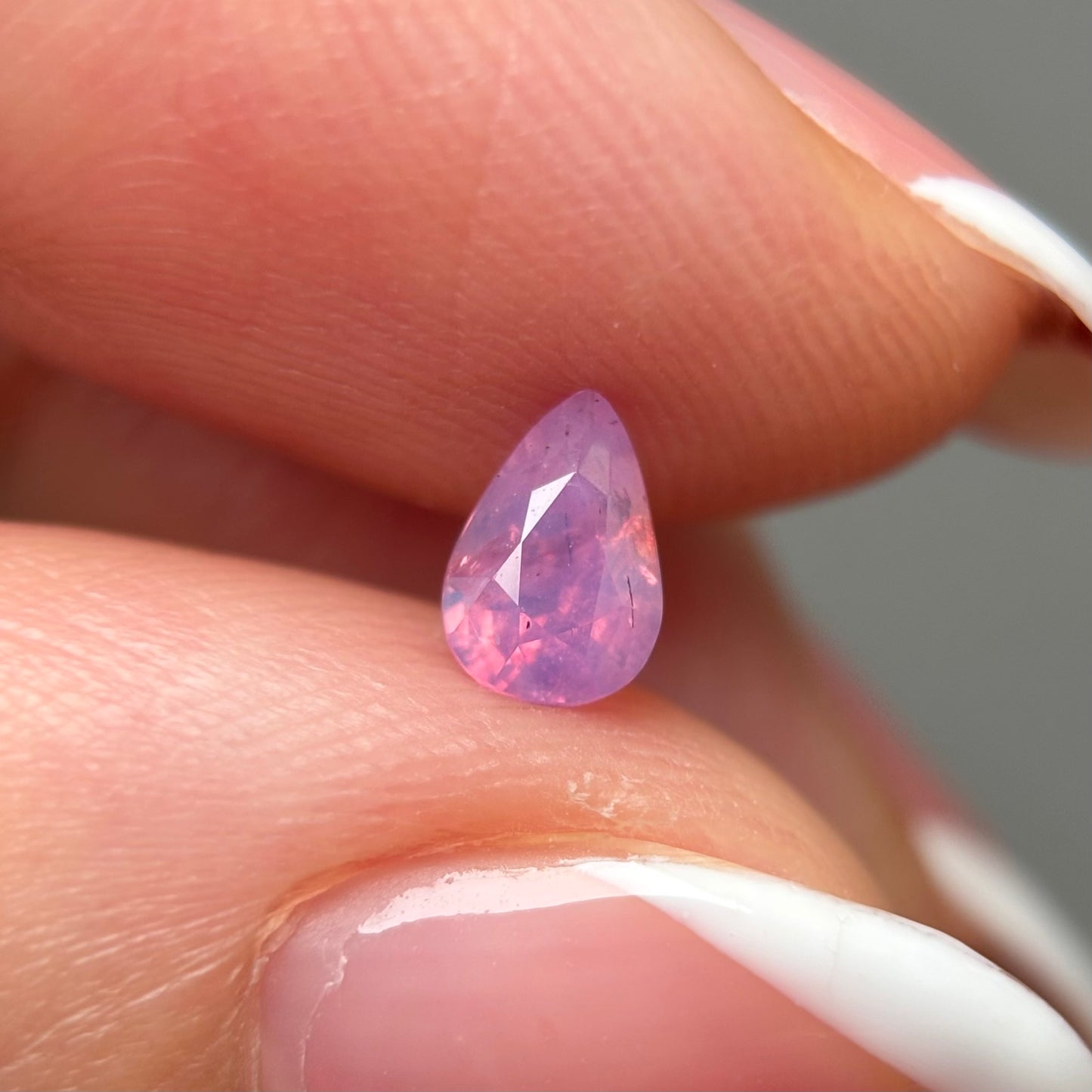 0.51ct Natural Milky Padparadscha Sapphire Vietnam