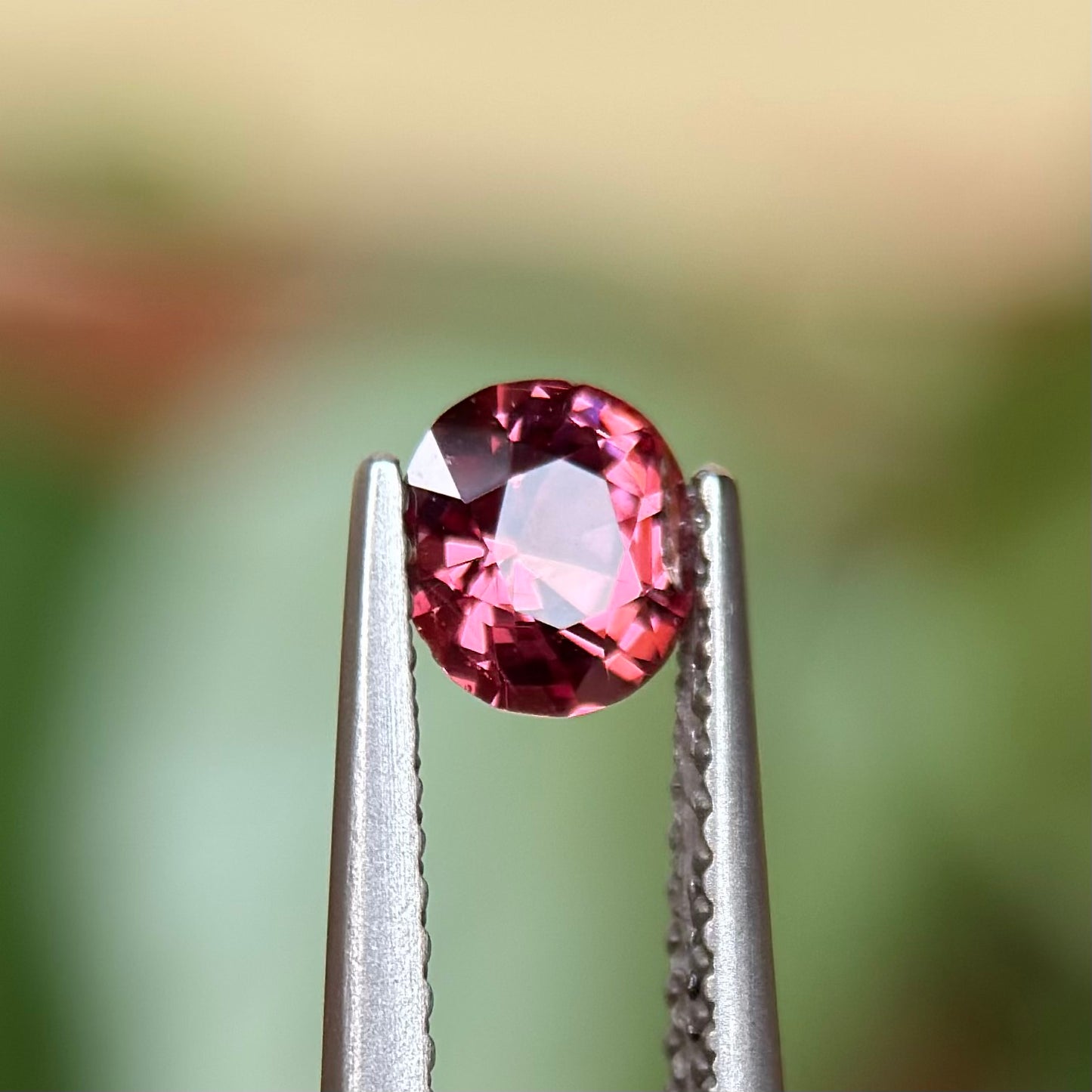 0.55ct Natural Pink-Orange Spinel Vietnam. Cushion Shape.