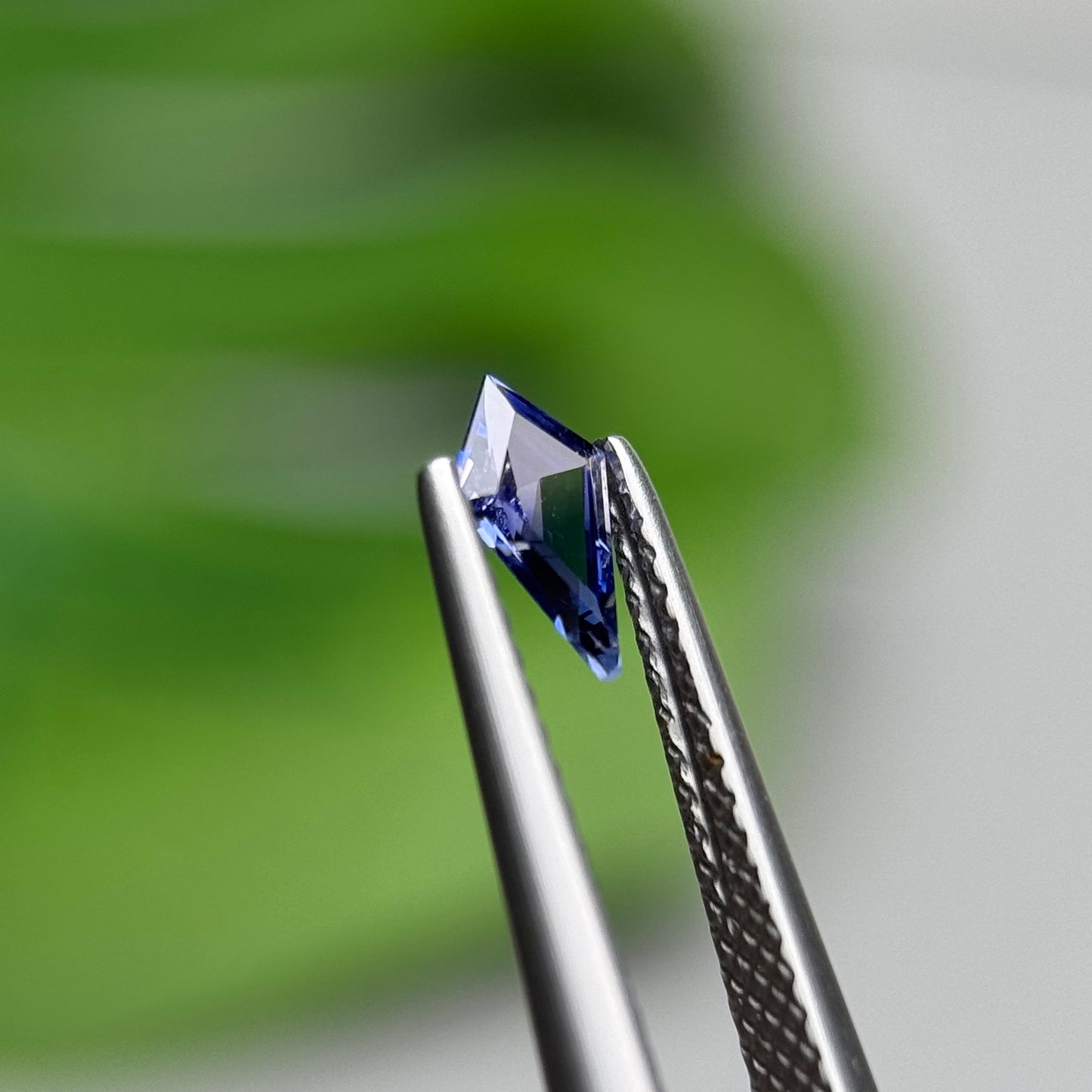 0.32 ct Natural Blue Milky Sapphire Vietnam. Freeform. No Treatment.