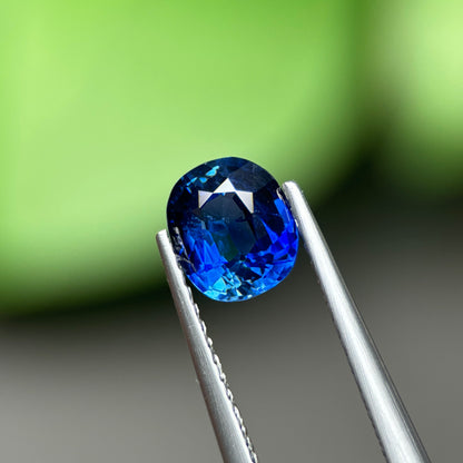 1,11ct Natural Blue Sapphire Vietnam. Cushion Shape. No Treatment Sapphire Luc Yen.