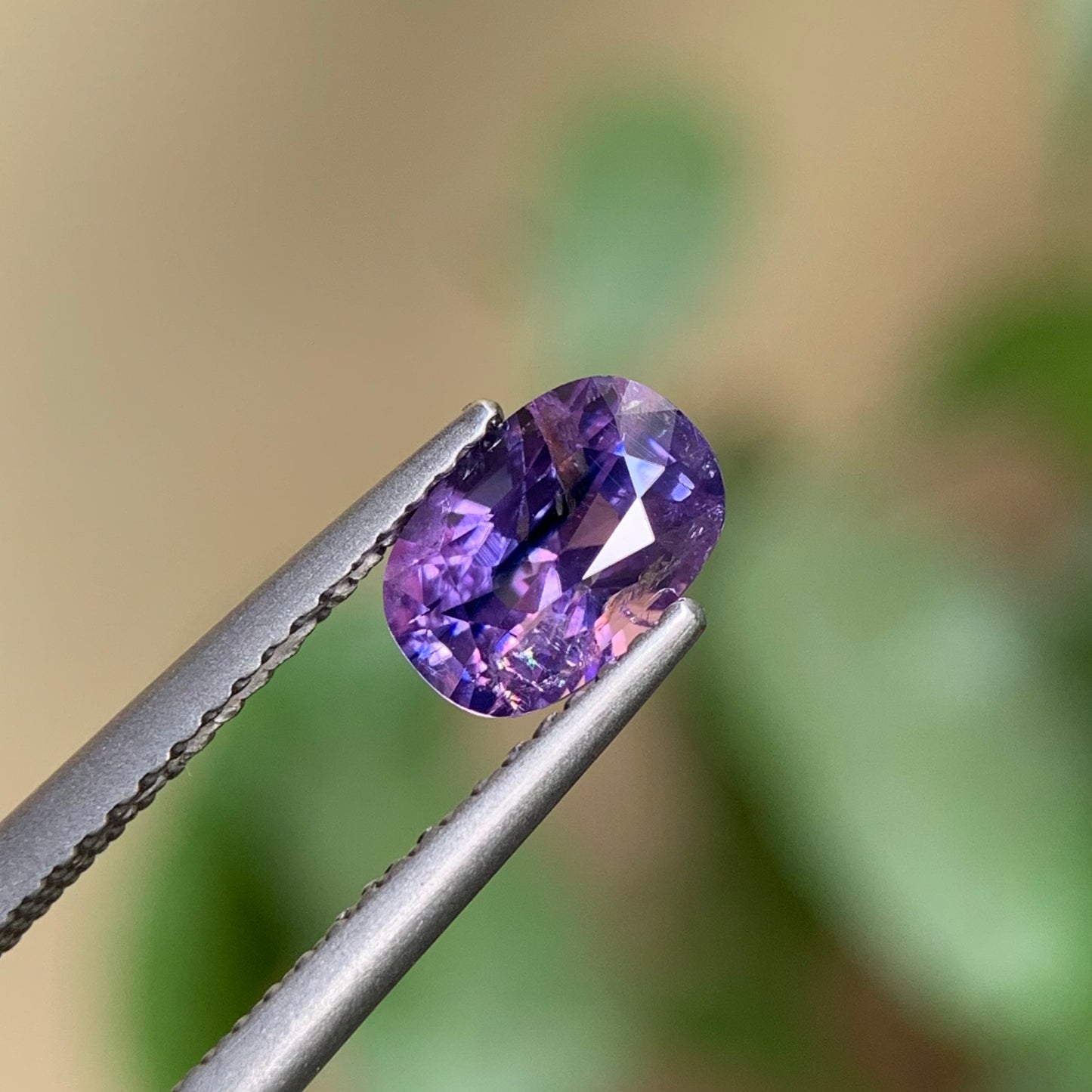 1.21ct Natural Purple Milky Sapphire Vietnam.