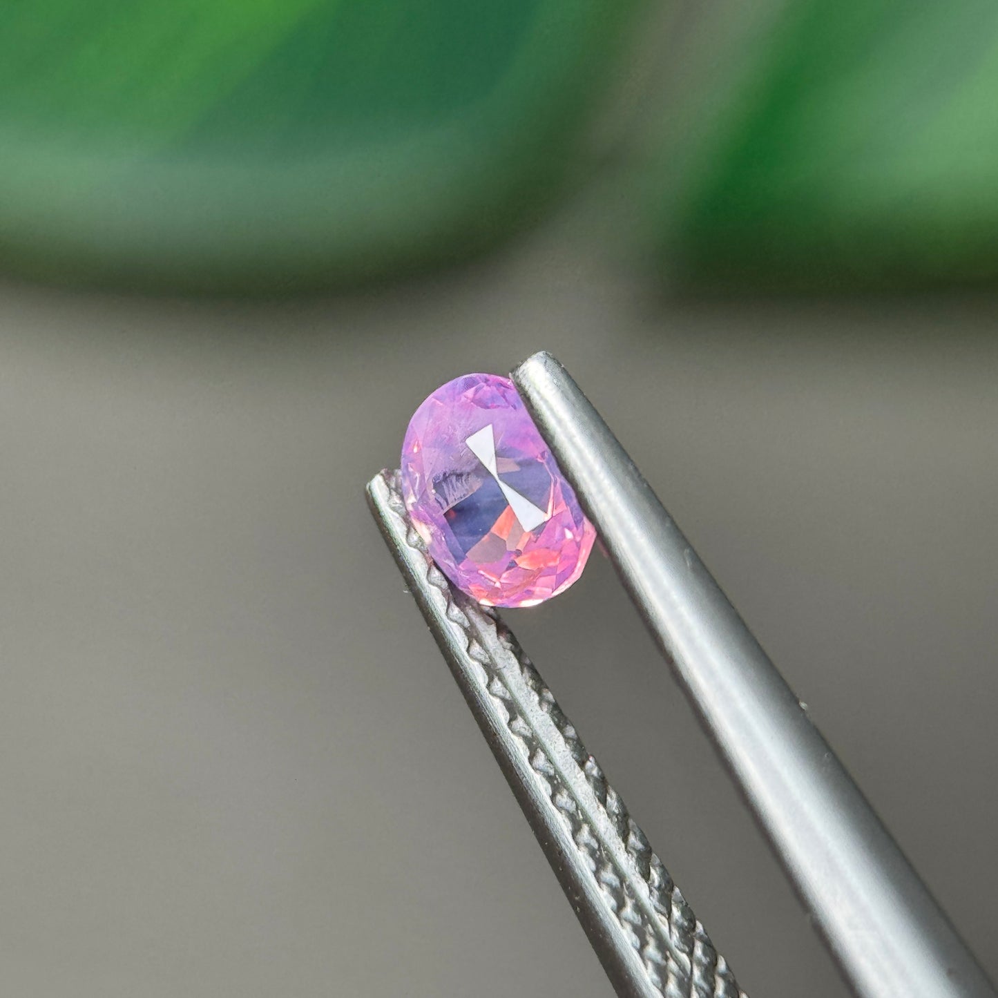 0.49 ct Natural Pink Milky Sapphire Vietnam. Cushion Shape. No Treatment.
