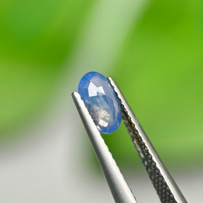 0,73ct Natural Blue Milky Sapphire Vietnam. Cushion Shape. No Treatment Milky Sapphire Luc Yen.