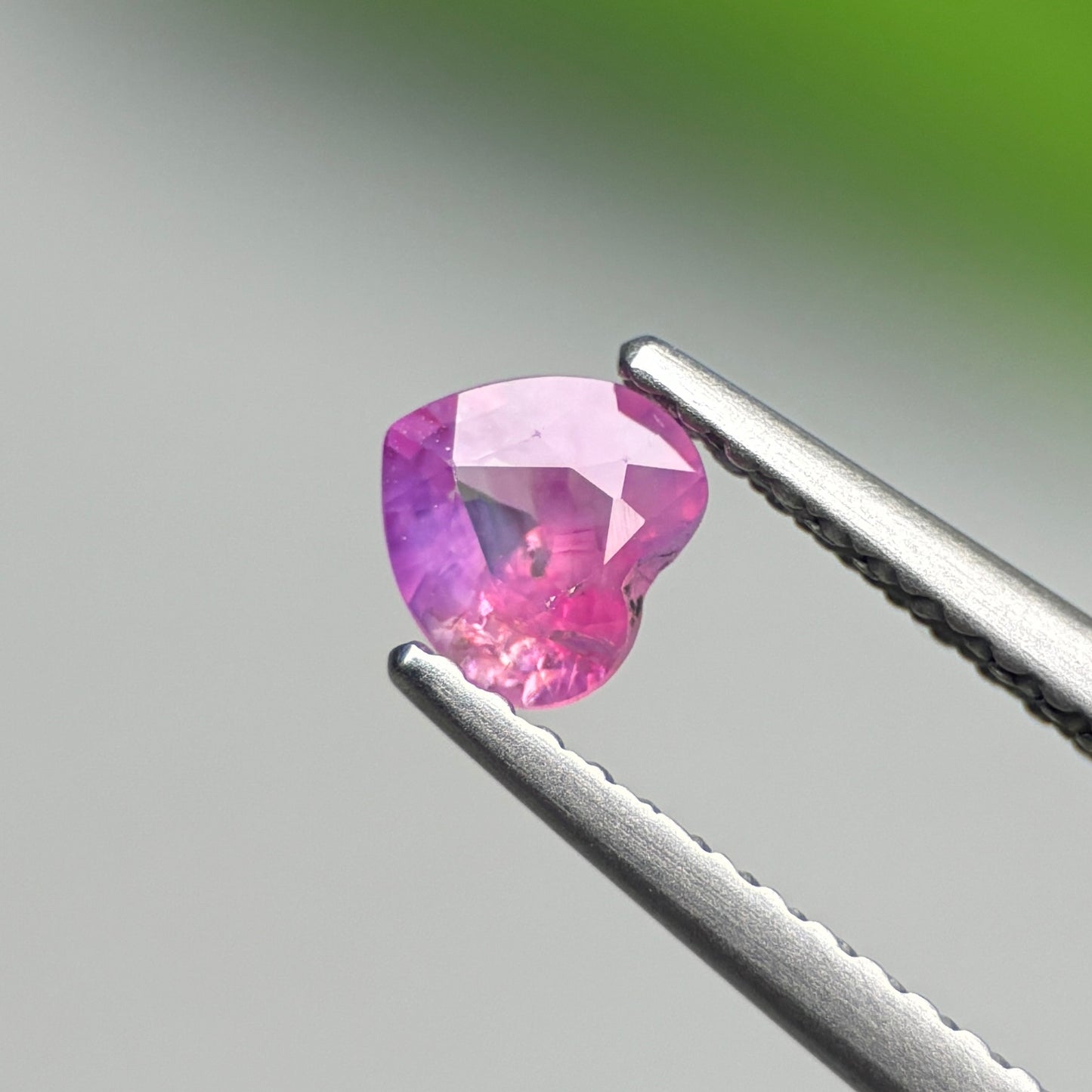 0.39ct Natural Pink Milky Sapphire Vietnam. Heart Shape. No Treatment