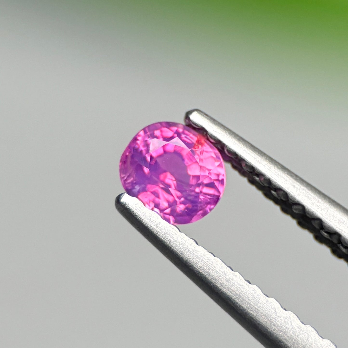 0.32 ct Natural Purplish Pink Sapphire Vietnam. Cushion Shape.
