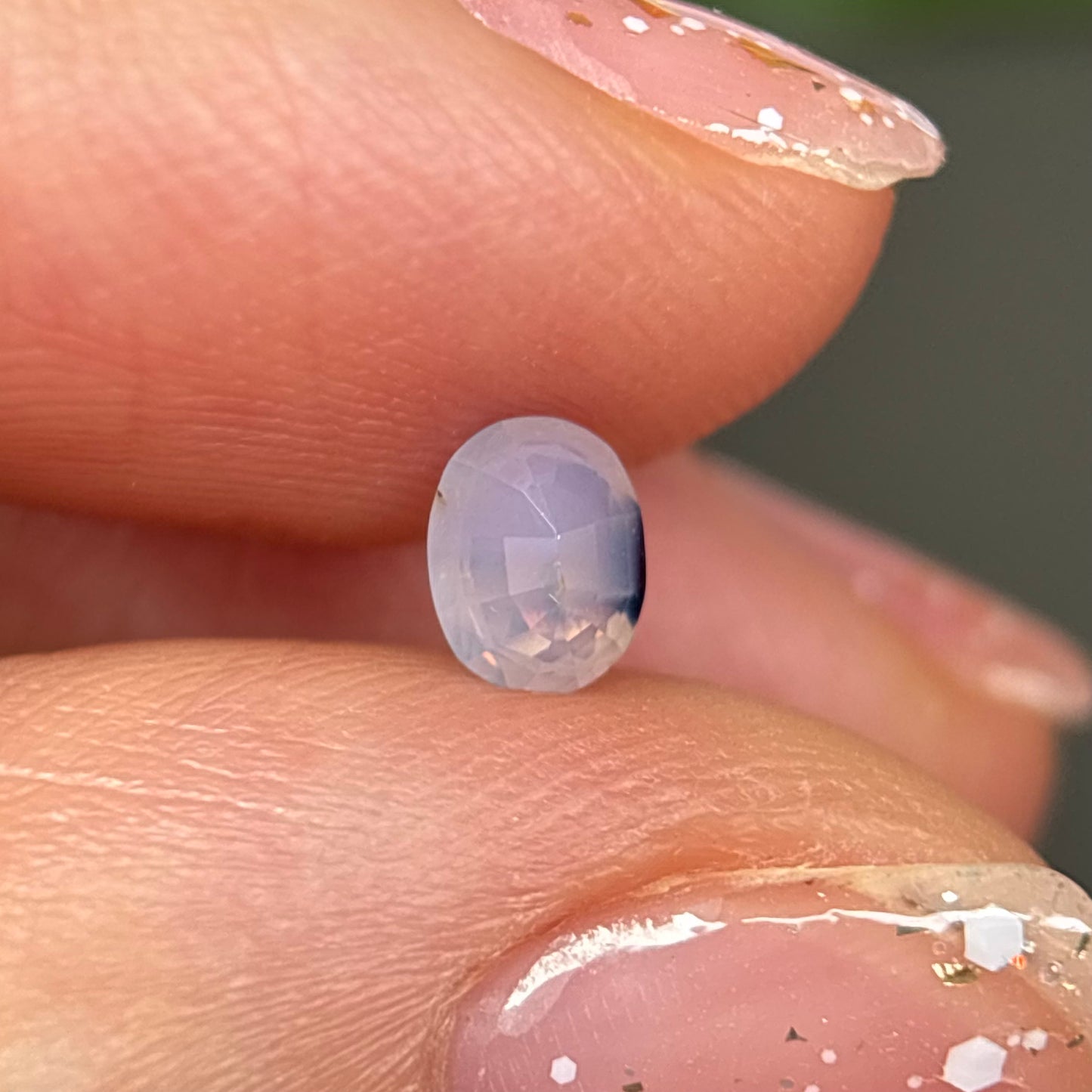 0.45ct Natural White Milky Sapphire Vietnam.