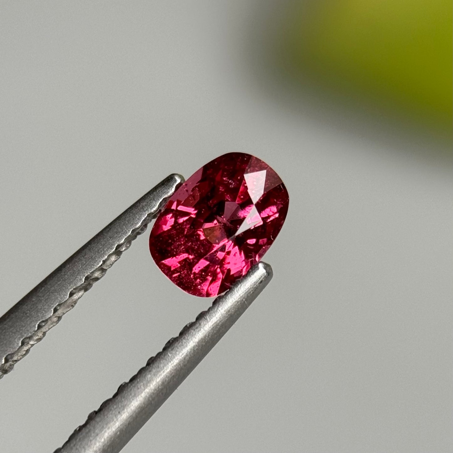 0.51 ct Natural Orangish Red Spinel Vietnam. Cushion Shape.