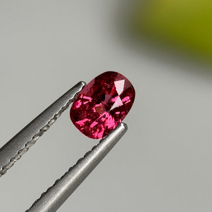 0.51 ct Natural Orangish Red Spinel Vietnam. Cushion Shape.