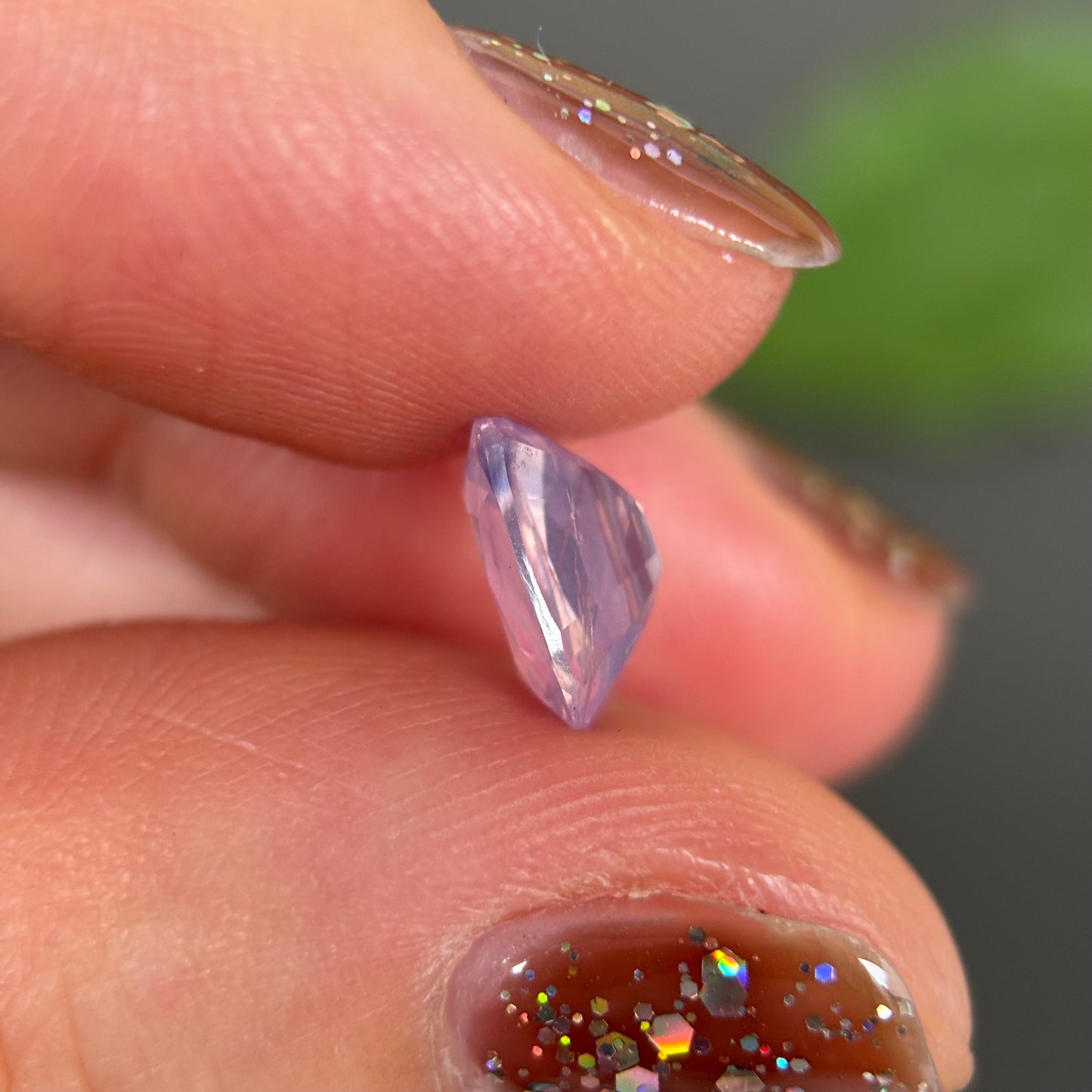 2.2ct Natural Pinkish White Sapphire Vietnam.