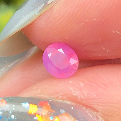 0,33ct Natural Pink Milky Sapphire Vietnam. Cushion Shape. No Treatment Milky Sapphire Luc Yen.