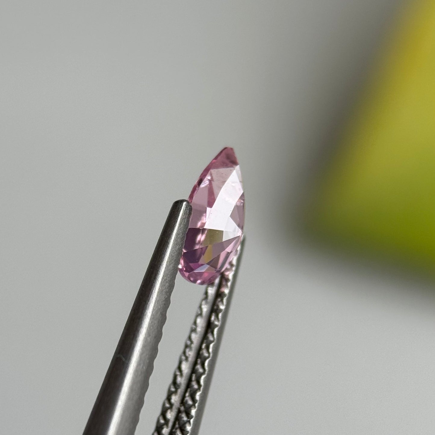 0.67 ct Natural Lite Pink Spinel Vietnam. Pear Shape.