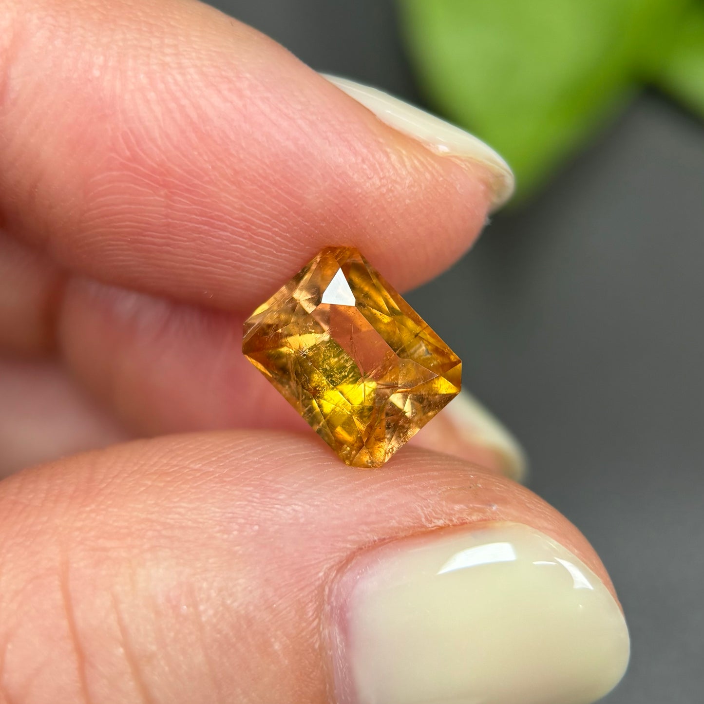 2,3ct Natural Yellow Tourmaline Vietnam. Emerald Shape. No Treatment, No Heat Tourmaline Luc Yen.