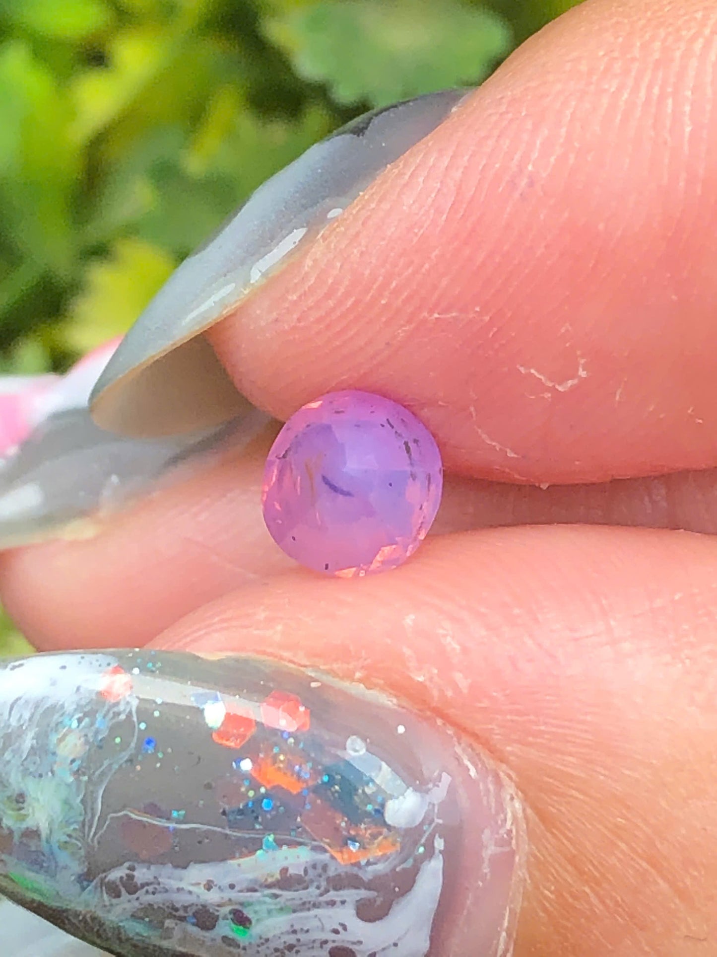 0,63ct Natural Pink Milky Sapphire Vietnam. Cushion Shape. No Treatment Luc Yen.