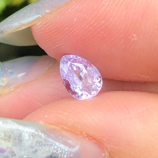 0,71ct Natural Light Purple Spinel Viet Nam. Pear Shape. No Treatment Spinel Luc Yen.