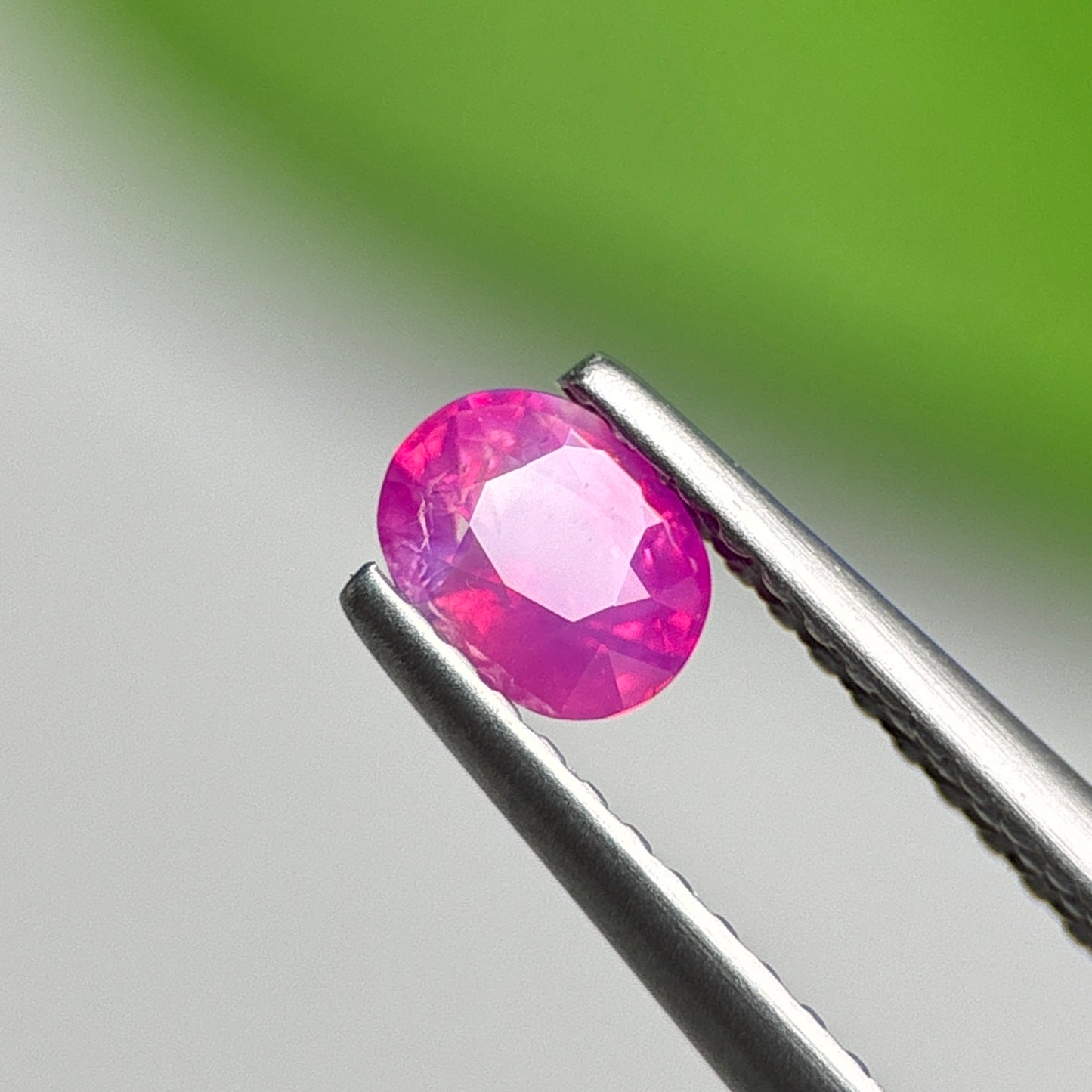 0.49 ct Natural Pink Milky Sapphire Vietnam. Cushion Shape.