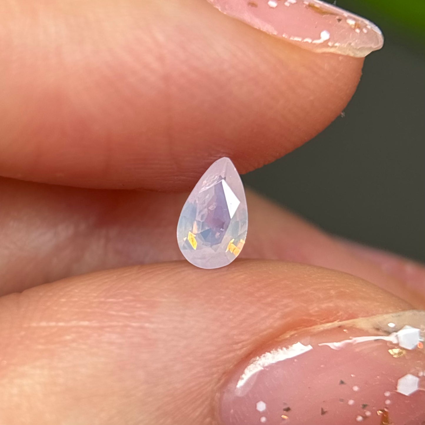 0.28ct Natural White Milky Sapphire Vietnam.