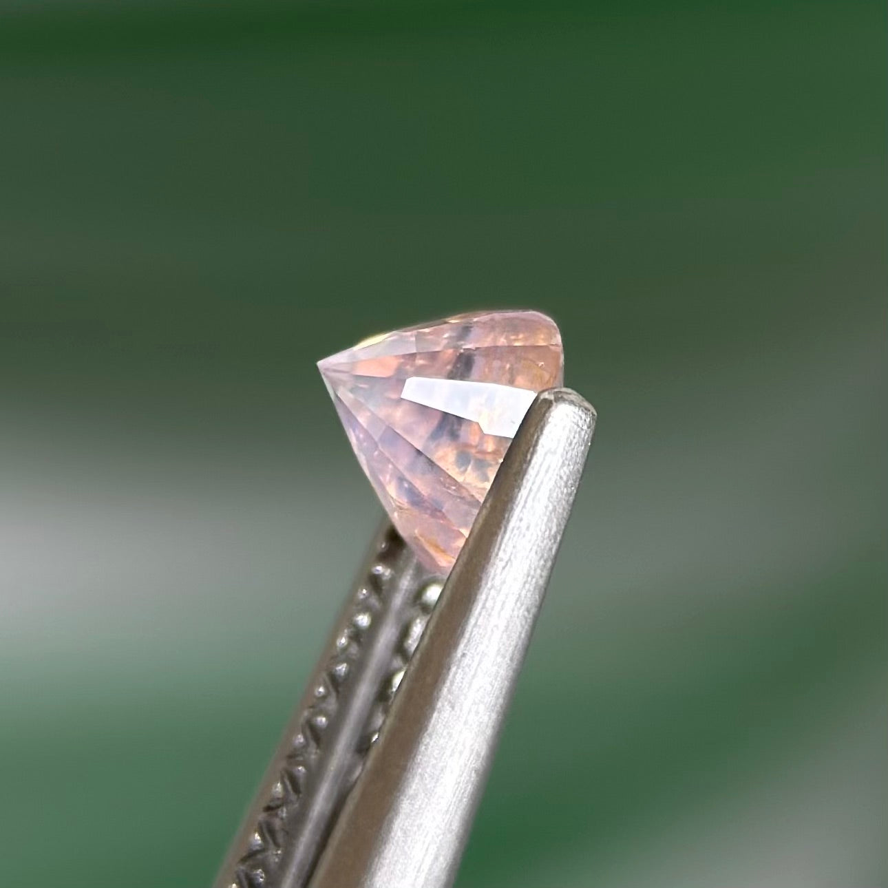 0.48 ct Natural White Sapphire Vietnam. Cushion Shape. No Treatment.