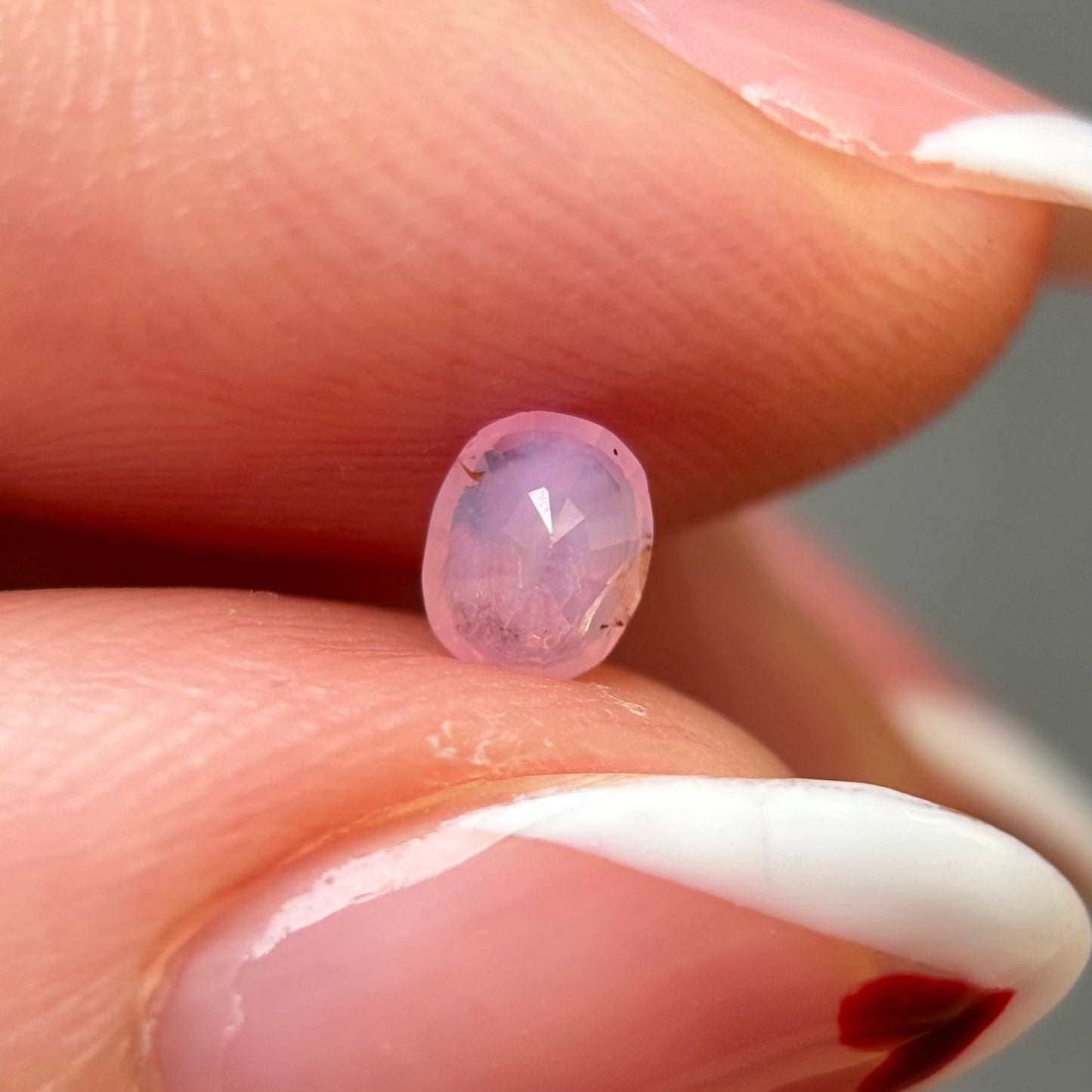 0.41ct Natural Milky Padparadscha Sapphire Vietnam