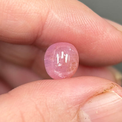 3.89ct Natural Pink Milky Cabochon Sapphire Viet Nam. No Treatment Sapphire Luc Yen.