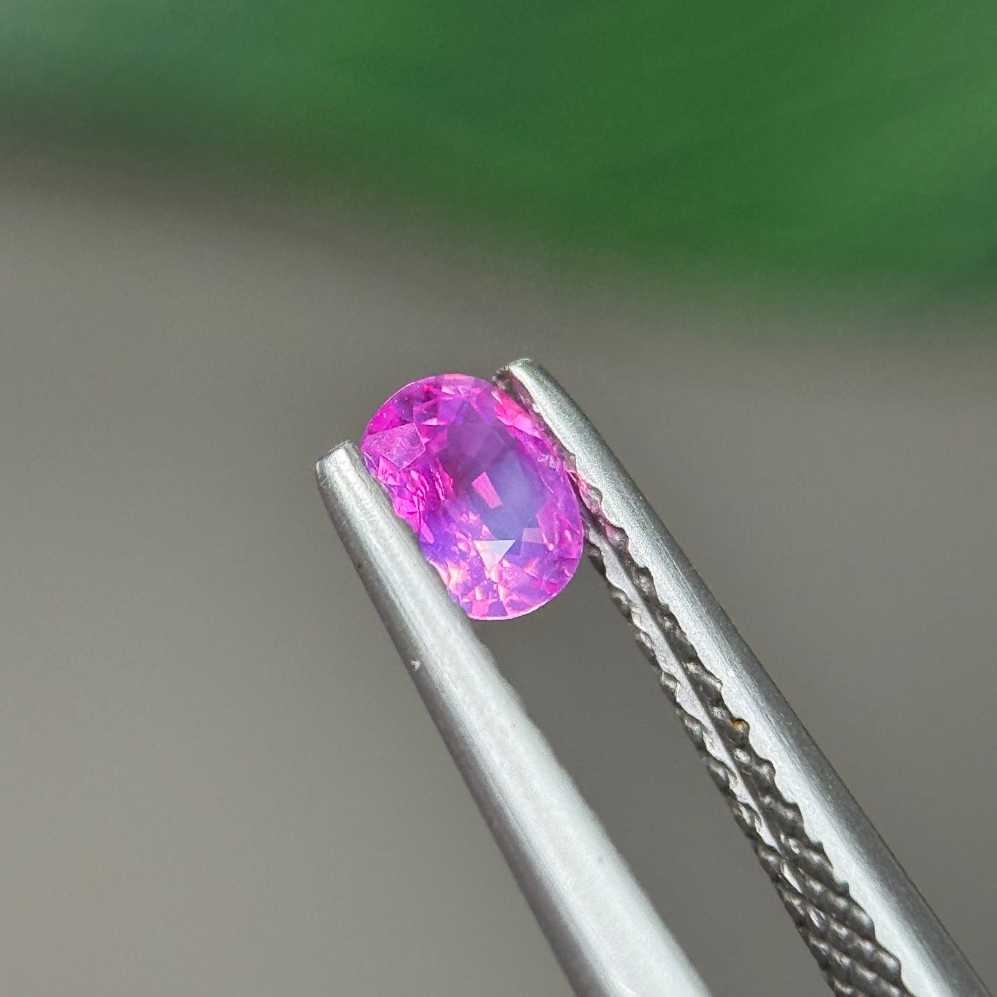 0.28 ct Natural Pink Milky Sapphire Vietnam. Cushion Shape. No Treatment.