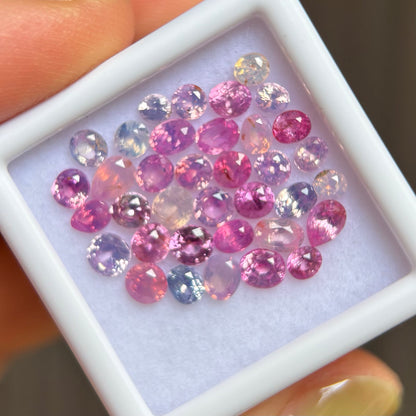 5.06 ct / 36 Pcs Natural Milky Sapphire Viet Nam. No treatment.