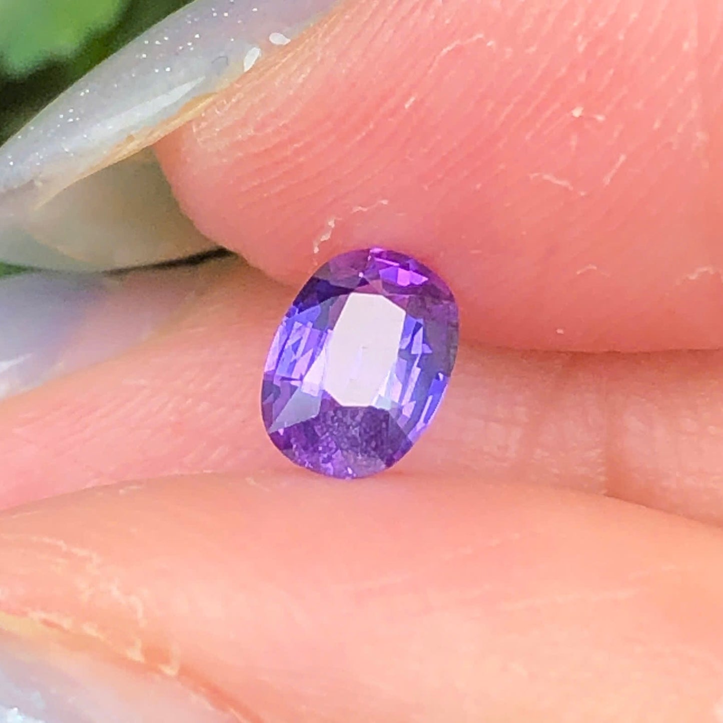0,46ct Natural Purple Sapphire Vietnam. Cushion Shape. No Treatment Sapphire Luc Yen.