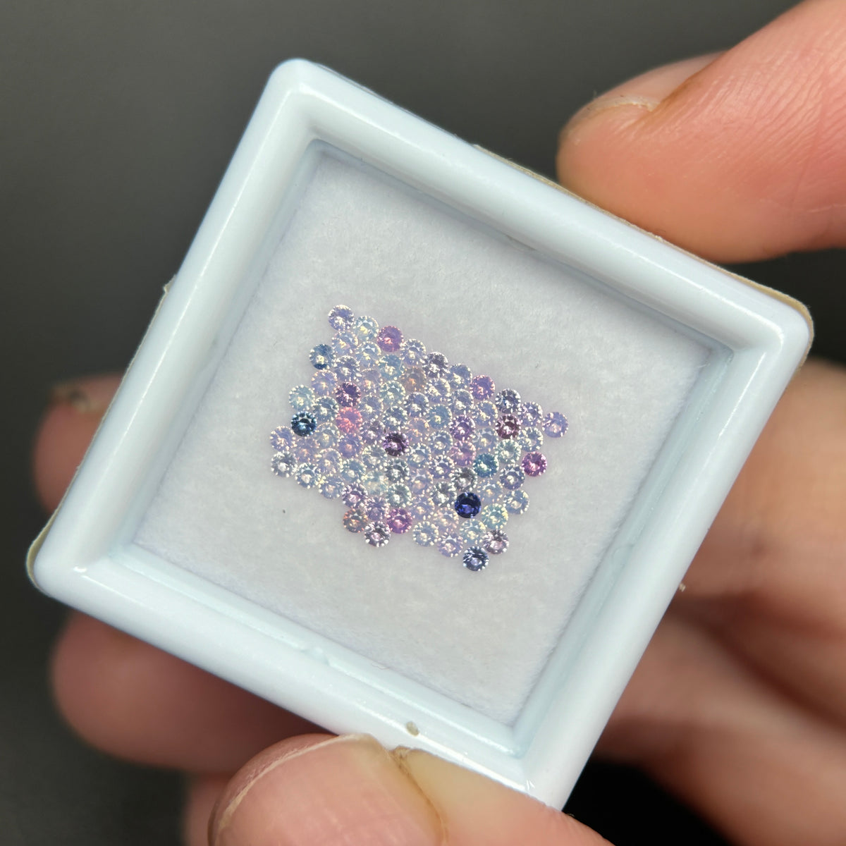 0,88ct/ 78Pcs Natural Sapphire Vietnam, Round Shape, AB Quality, No Treatment Sapphire Luc Yen.