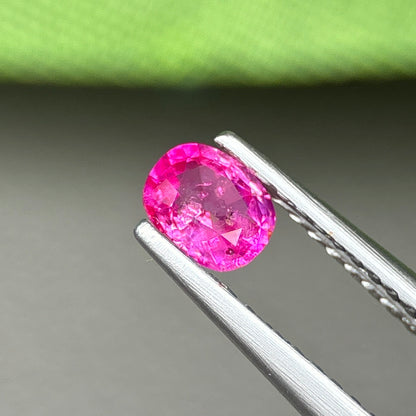0,38ct Natural Pink Milky Sapphire Vietnam. Cushion Shape. No Treatment Milky Sapphire Luc Yen.