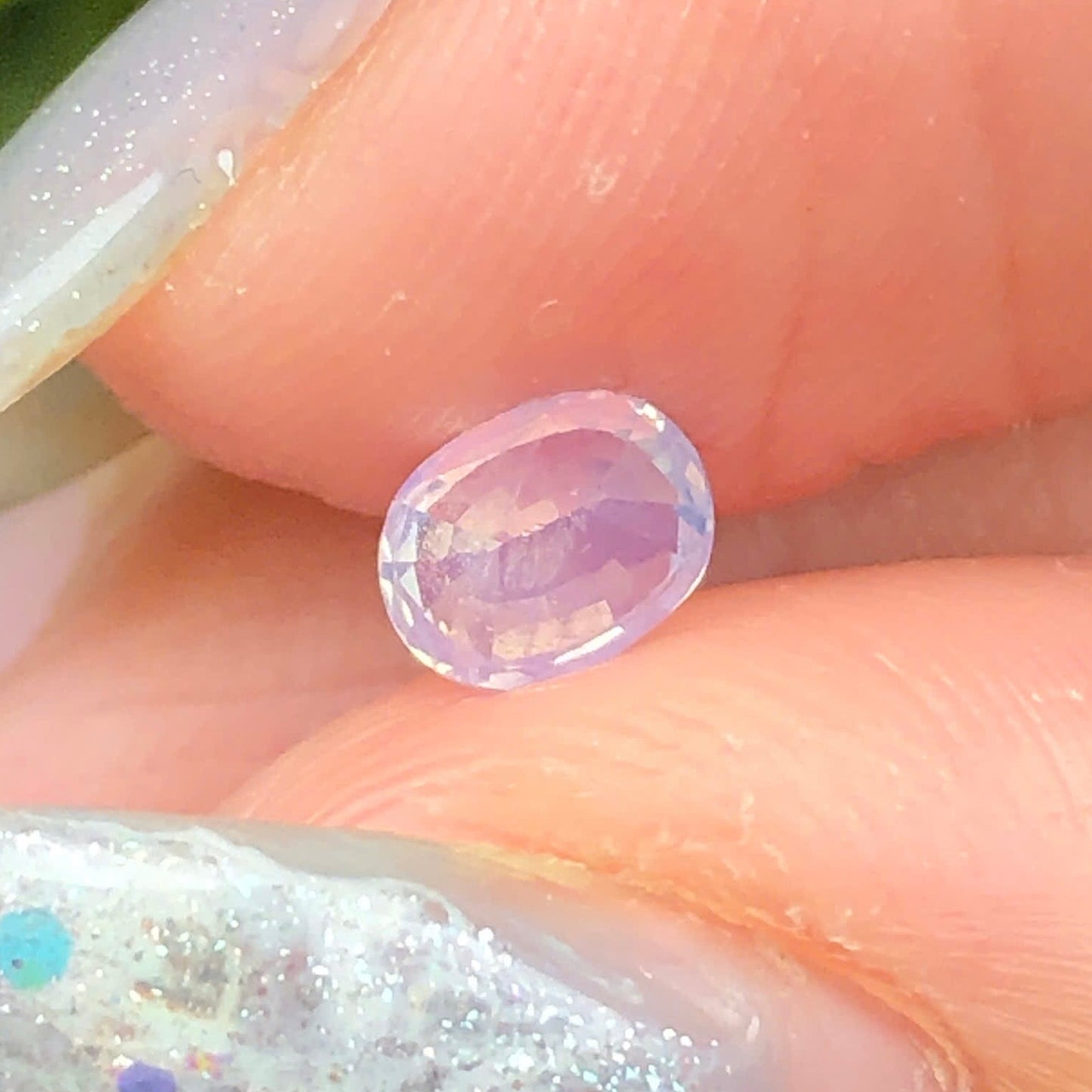 0,48ct Natural White Sapphire Vietnam. Cushion Shape. No Treatment Sapphire Luc Yen.