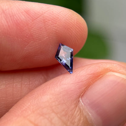 0.32 ct Natural Blue Milky Sapphire Vietnam. Freeform. No Treatment.