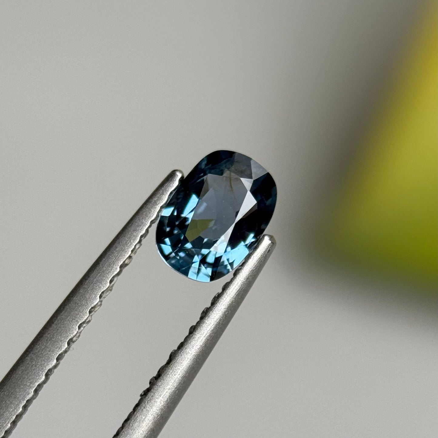 0.62 ct Natural Dark Green Spinel Vietnam. Cushion Shape.