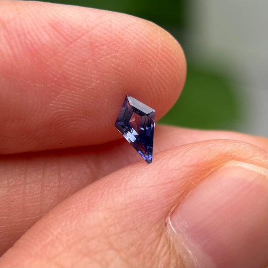 0.32 ct Natural Blue Milky Sapphire Vietnam. Freeform. No Treatment.