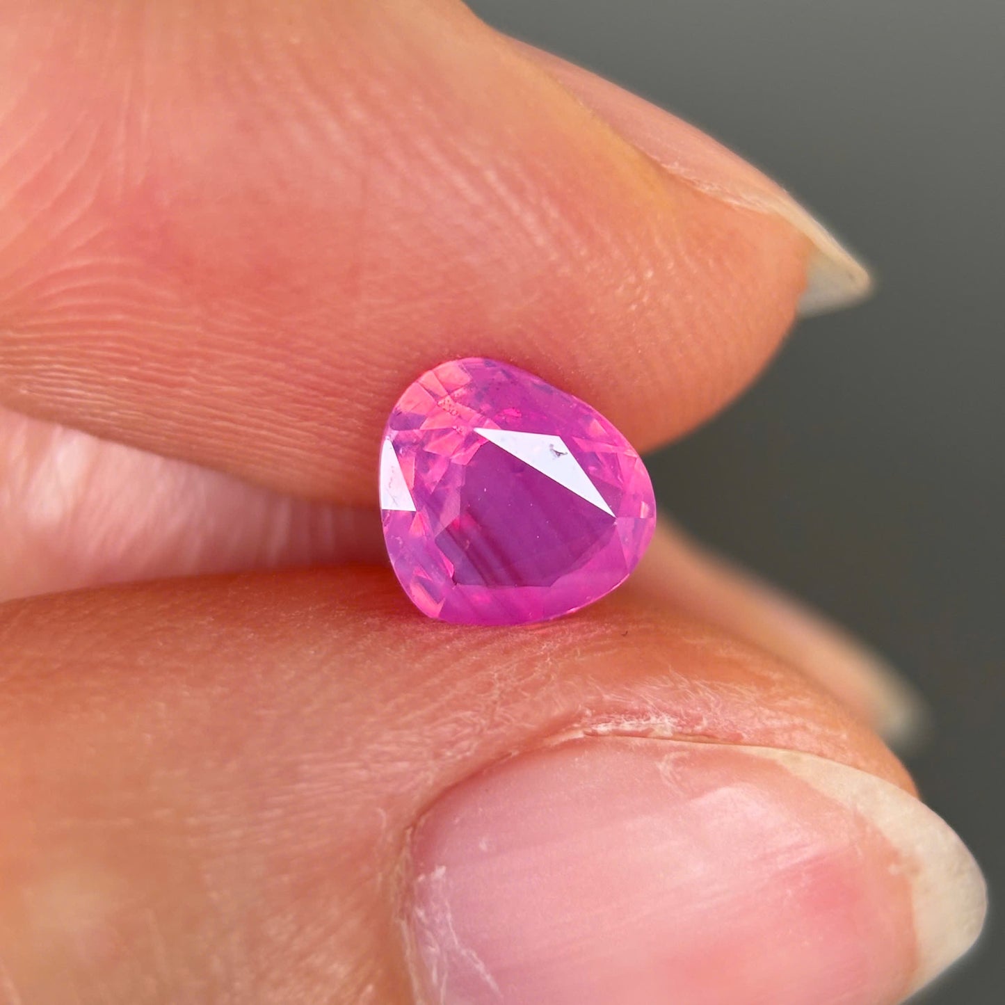 0.84ct Natural Milky Padparadscha Sapphire Vietnam