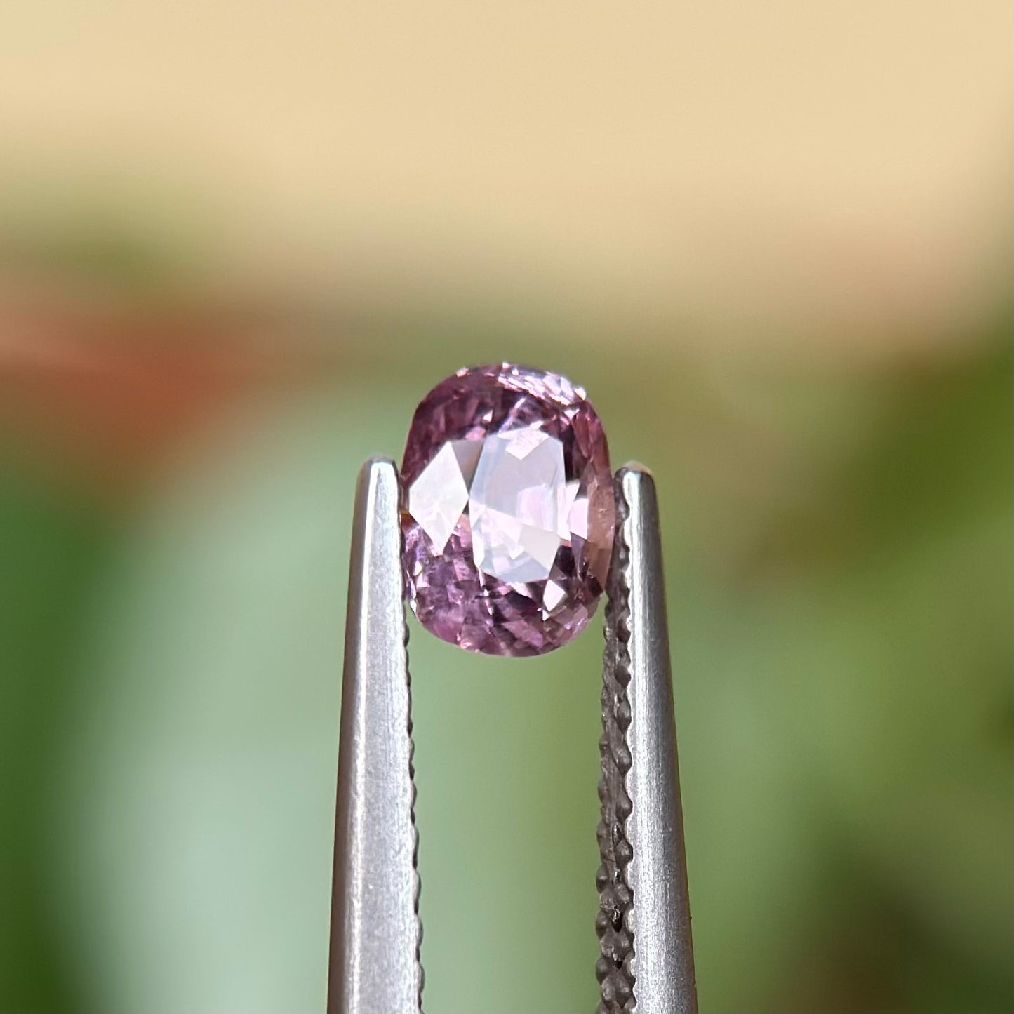 0.58ct Natural Pink-Purple Spinel Vietnam. Cushion Shape.