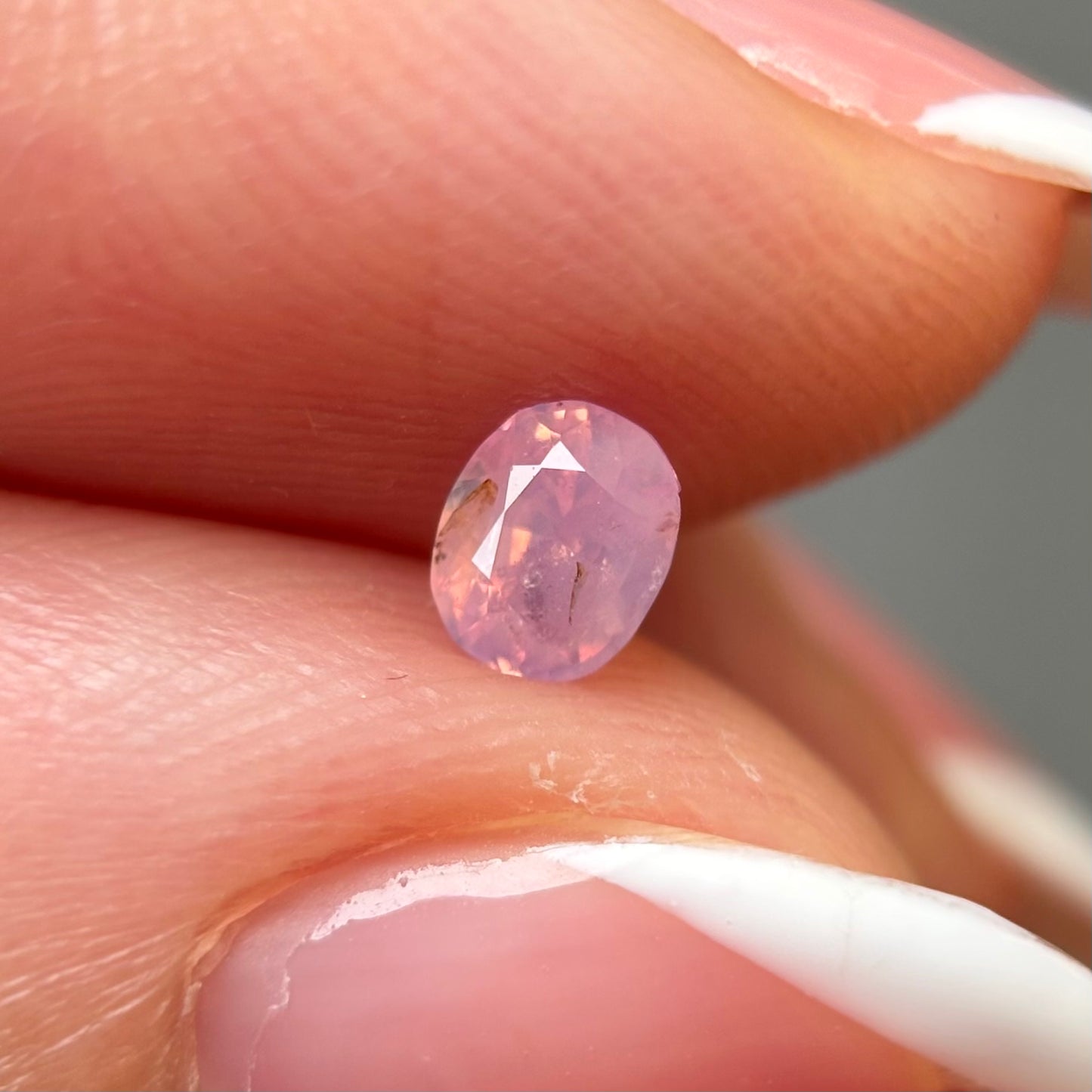 0.41ct Natural Milky Padparadscha Sapphire Vietnam