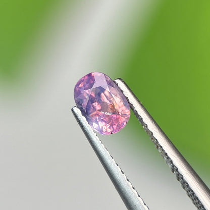 0.74 ct Natural Purple Milky Sapphire Vietnam. Cushion Shape. No Treatment.