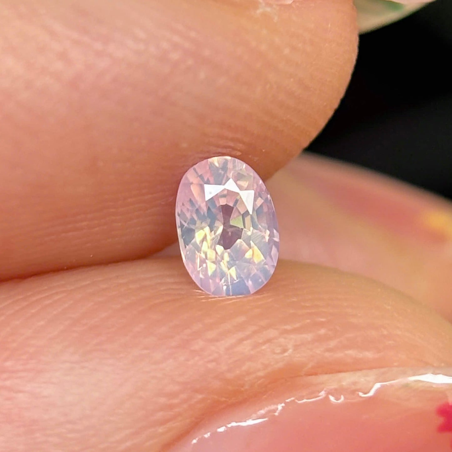 0.34ct Natural Milky Light Pink Sapphire Vietnam