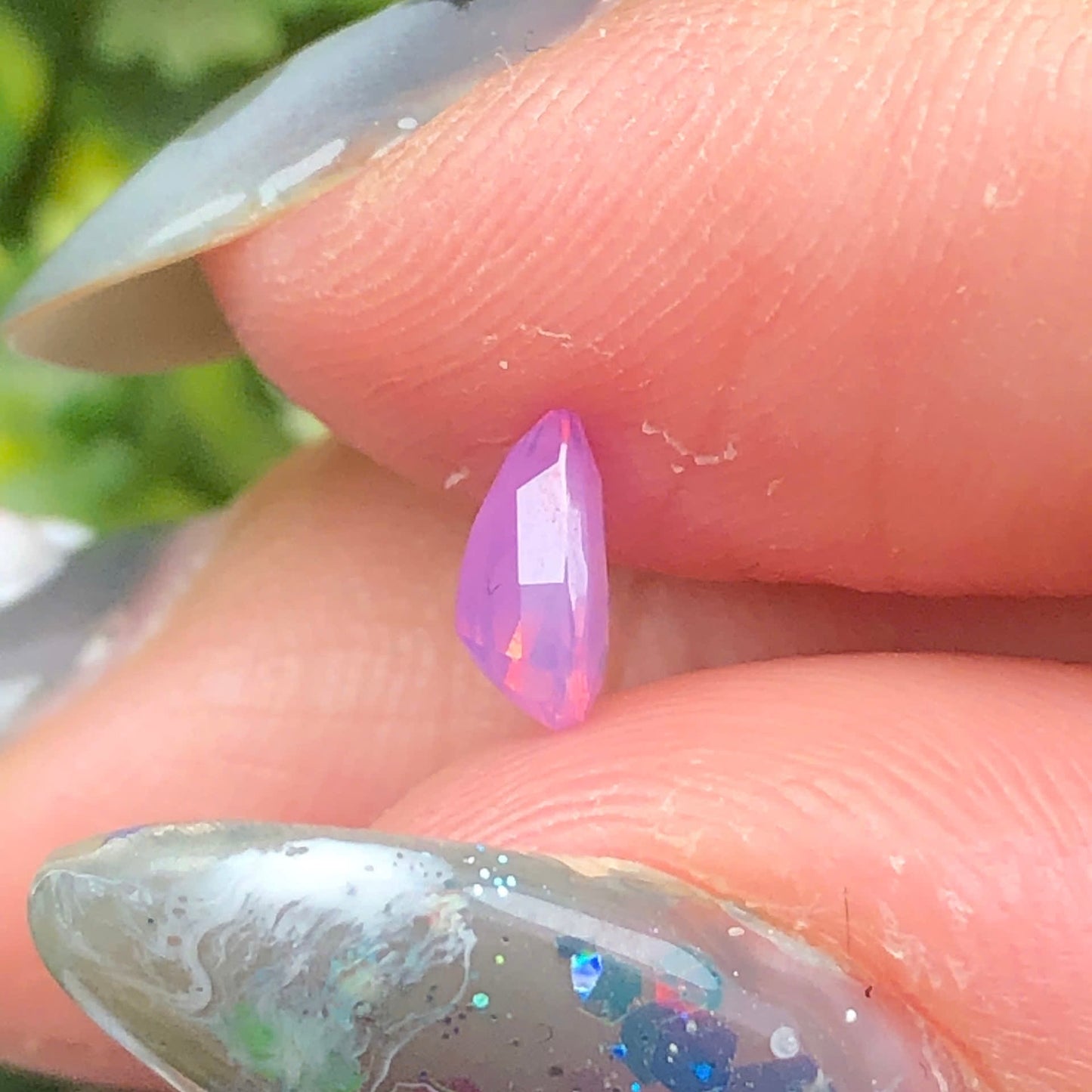 0,49ct Natural Pink Milky Sapphire Vietnam. Pear Shape. No Treatment Milky Sapphire Luc Yen.