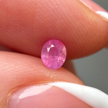 0.35ct Natural Milky Pink Sapphire Vietnam