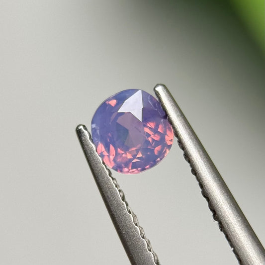 0.63ct Natural Pinkish Purple Milky Sapphire Vietnam.