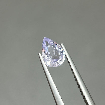 0,76ct Natural White Spinel Viet Nam. Pear Shape. No Treatment Spinel Luc Yen.