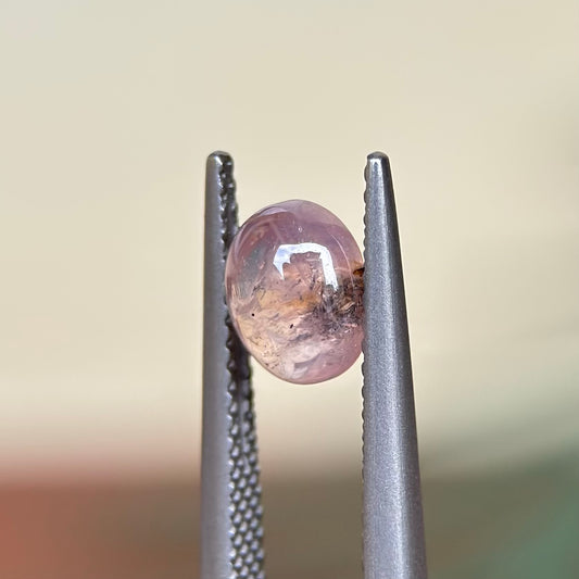 1.81 ct Natural Lite Brow Sapphire Viet Nam. Cacbochon Cut. No treatment.